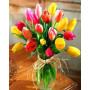 Bouquet de Tulipes | Cadeau Créatif et Original Peinture Par Numéro Fleurs