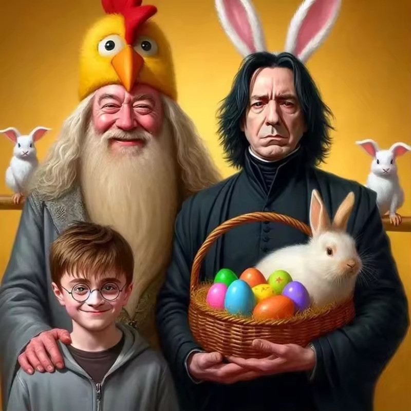 Aperçu final du tableau Harry Potter et Rogue Pâques.