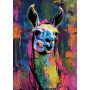 Lama Graffiti Néon Peinture par Numéro Pop Art