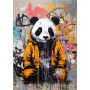 Panda Urbain Graffiti Peinture par Numéro Pop Art