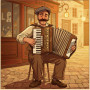 L'Accordéoniste du Vieux Paris Peinture par Numéro
