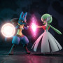 Lucario contre Gardevoir : Le Duel des Énergies Magiques Peinture par Numéro Pokémon