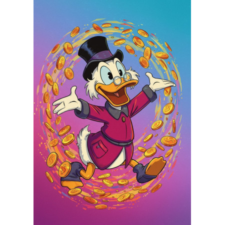 Picsou et son Trésor Doré | Kit d'Art Disney Peinture par Numéro Enfants