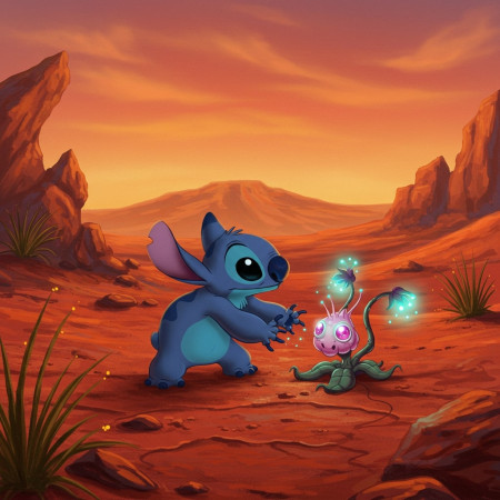 Stitch : Rencontre Magique Peinture par Numéro Stitch