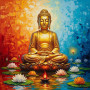 Bouddha Sérénité du Lotus Peinture par Numéro Bouddha