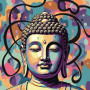 Bouddha Sérénité Pop Art Peinture par Numéro Bouddha