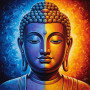 Bouddha Dualité Sacrée Peinture par Numéro Bouddha