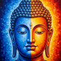 Bouddha Visage de Sagesse Peinture par Numéro Bouddha