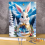 Lapin de Noël et sa Boule Magique Peinture par Numéro Noël