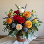Bouquet Champêtre aux Couleurs d'Automne Peinture Par Numéro Fleurs