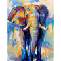 Éléphant Le Colosse Coloré Peinture Par Numéro elephant