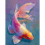 Carpe Koï Éclat Irisé Peintures par numéros  Poissons