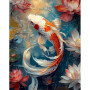Carpe Koï Sérénité du Bassin Peintures par numéros  Poissons