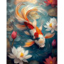 Carpe Koï Ballet Aquatique Peintures par numéros  Poissons