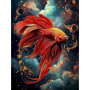 Poisson Combattant Rêve Scintillant Peintures par numéros  Poissons