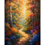 Forêt Enchantée Le Chemin Fleuri Peinture par numero automne