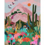 Désert Coloré Jardin de Cactus Peinture par Numéro Paysages