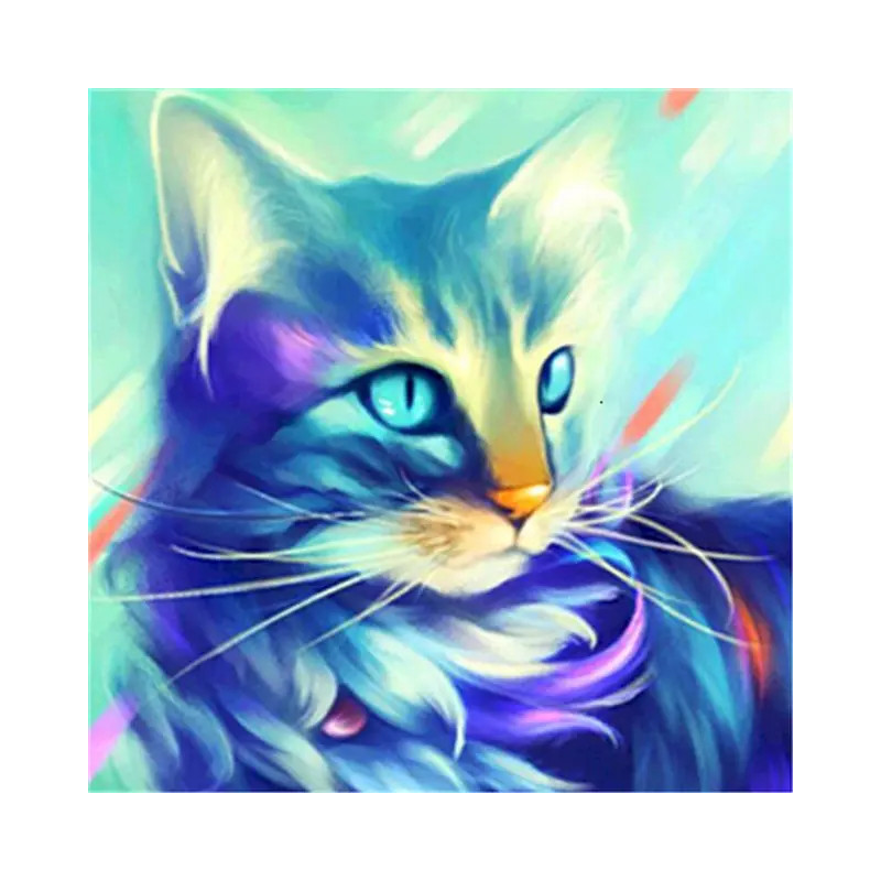 Resultat final du tableau Chat Féerique Tableau Mystique