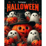 Halloween Mignon Fête des Fantômes et Citrouilles Peinture par Numéro Halloween