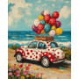 La Coccinelle aux Ballons Peinture par Numéro Voiture & Véhicules