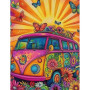Combi VW Psychédélique Peinture par Numéro Voiture & Véhicules