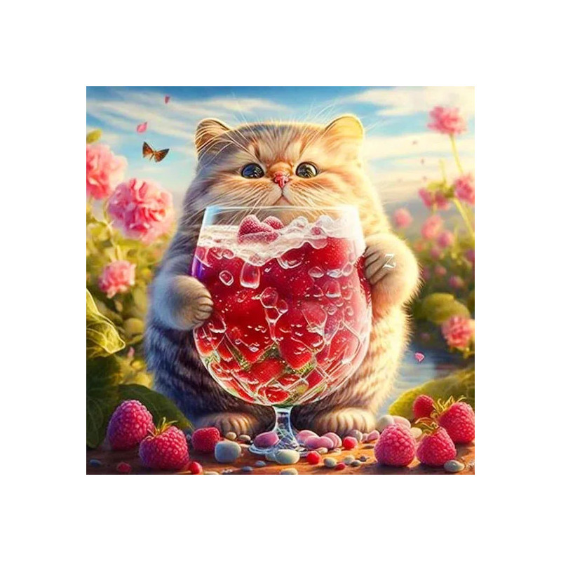 Resultat final du tableau Gourmand Tableau Félin Fruité