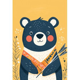 Ours Archer Tribal Mini peinture par numéro