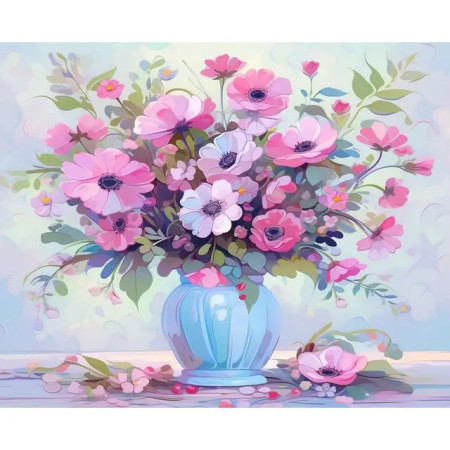Fleurs Délicat Peinture Par Numéro Fleurs