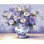 Fleurs Mauve Enchanteur Peinture Par Numéro Fleurs
