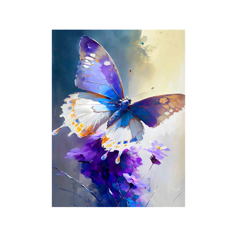Resultat final du tableau Papillon Majestueux