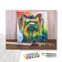 Contenu du kit - Yorkshire Terrier Multicolore Pop Art
