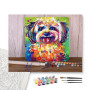 Contenu du kit - Chien Rocky : Style Pop Art Multicolore