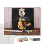 Contenu du kit - Golden Retriever : Chiot et son Reflet Majestueux