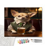 Contenu du kit - Chihuahua Gentleman au Bar : Style et Humour