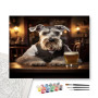 Contenu du kit - Schnauzer Gentleman au Comptoir