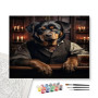 Contenu du kit - Rottweiler Gentleman au Pub : Portrait de Caractère