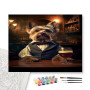 Contenu du kit - Yorkshire Terrier Chic : La Pause du Gentleman