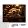 Contenu du kit - Golden Retriever au Bar : La Pause Gourmande