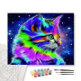 Contenu du kit - Chat Cosmique Tableau Félin Stellaire