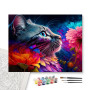 Contenu du kit - Chat Floral Mystique Tableau Féerique