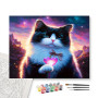 Contenu du kit - Chat Céleste au Cœur de Lumière