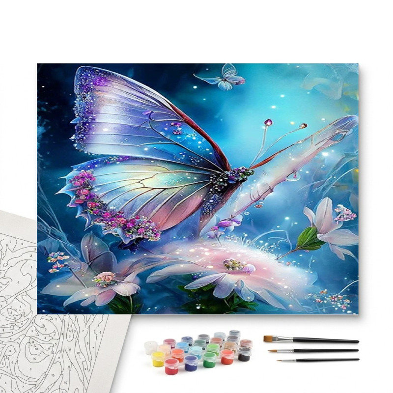 Contenu complet du kit peinture par numero Kit