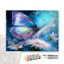 Contenu du kit - Kit "Papillon Céleste" Tableau Numéroté Féerique