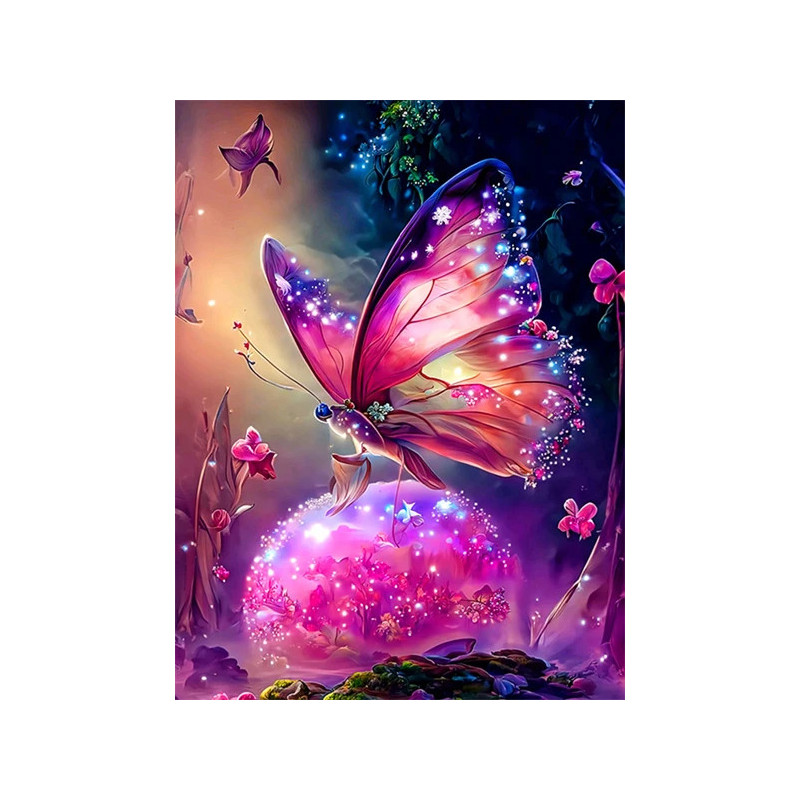 Resultat final du tableau Papillon Magique