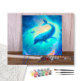 Contenu du kit - Dauphins Océan Fantastique Toile Artistique