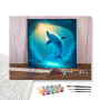 Contenu du kit - Dauphins Cosmos Enchanté Toile de Rêve
