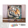 Contenu du kit - Portrait de Tigre Pop Art Expressif