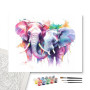 Contenu du kit - Couple d'Éléphants Aquarelle