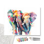 Contenu du kit - Duo d'Éléphants Arc-en-ciel