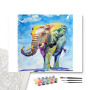 Contenu du kit - L'Éléphant Majestueux en Aquarelle
